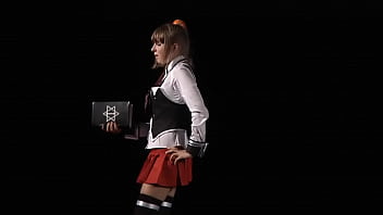 bible black cosplay upskirt