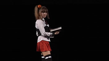 bible black cosplay upskirt