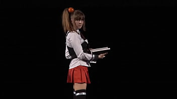 bible black cosplay upskirt