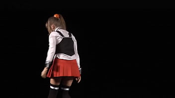 bible black cosplay upskirt