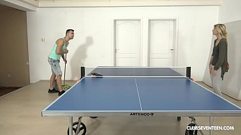 thumb skinny teen get  s fucked on the ping pong tab e ping pong tabl ping pong table
