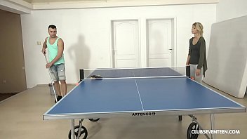thumb skinny teen get  s fucked on the ping pong tab e ping pong tabl ping pong table