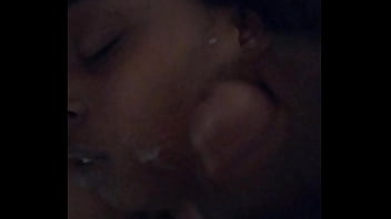 thumb bbc nutting on  my face  