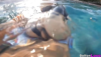 RISKY SEX in public pool