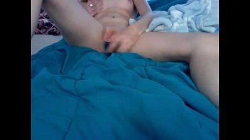 Cute girl fucking herself with brush