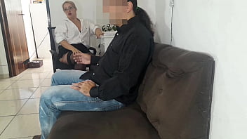 thumb secretary uses  her ass to calm client client  client client