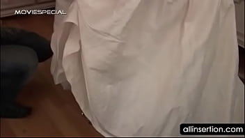 Chesty blonde dildo teasing her hungry cunt