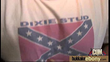 Ebony Babe Sucks Group Of White Guys 20