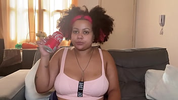 Chubby Girl Drinking Coke & Burping and Farting