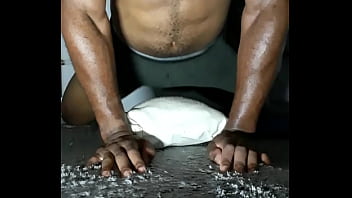 Muscular Male Humping Pillow Desperate To Fuck