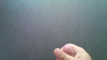 huge cum on table