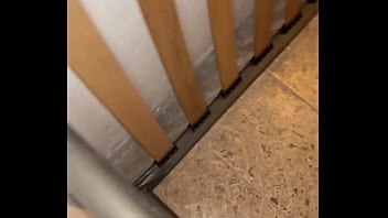I'm at risk of being caught by my roommates while I get fucked on the stairs.