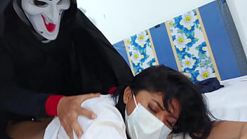 Damn darkness stalks me on Halloween! A horrifying dark entity chases me and traps me to do cursed and inappropriate things. Painful but delicious anal sex.