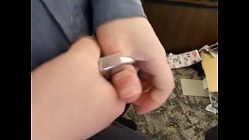 Dean Desperately Trying To Get His Locked Thumb Out Of This Faulty Chinese Stainless Steel Padlock