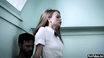 Horny teacher hard fucks a wet teens pussy