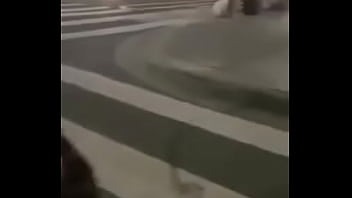 In the middle of the voyeur street