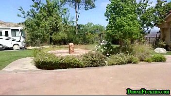 backyard pool sex filmed by drone1 1