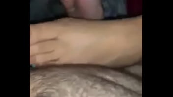 Latina footjob for cum