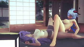 thumb genshin impact  hentai ganyu and keqing scisso d keqing scisso d keqing scissor