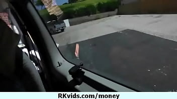 Nasty girl gets payed and tape for sex 1