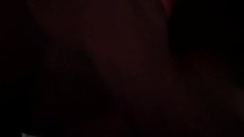 thumb nasty while her  man at work  