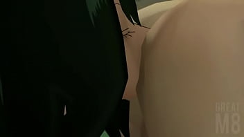 Froppy gives Deku a rimjob 