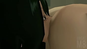 Froppy gives Deku a rimjob 