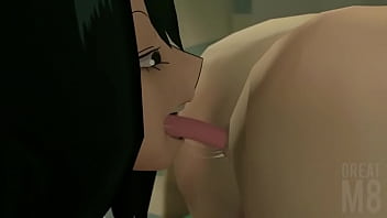 Froppy gives Deku a rimjob 