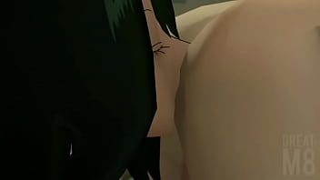 Froppy gives Deku a rimjob 