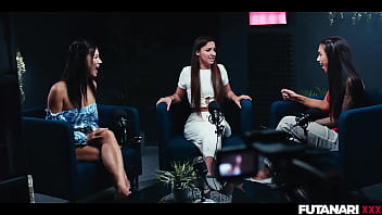 Threesome Futa Girls - Hot Babes Tunerd Into Horny Tg Ftm Shemales Having Double Blowjob Sex