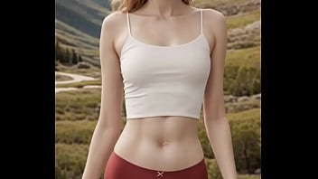 Girls modeling lingerie in the Rocky Mountains
