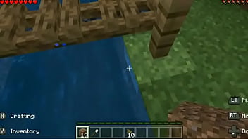 felix dando dicas de construção com fugueira no minecraft