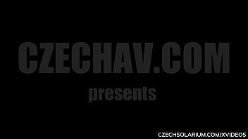 Slow Pussy Masturbation in Solarium Tube