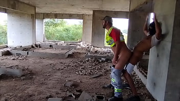 Construction worker received two unexpected surprises at the new building site.