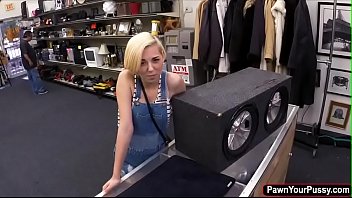 Sexy blonde gives sex for cash