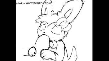 Sylveon giving a blowjob