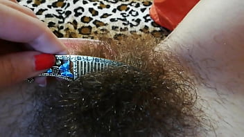 Hairy Bush Compilation with Huge clitoris