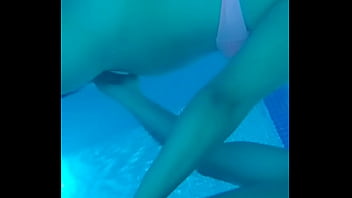 thumb fucking in the  pool with my girlfriend happy  rlfriend happy rlfriend happy en