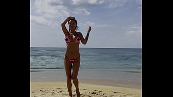 thumb monika fox pose  s in pink bikini with stars o ni with stars on i with stars on