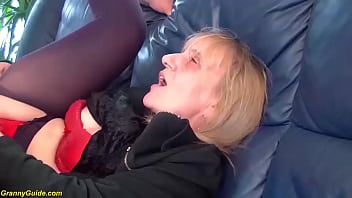 rough anus stretching for 85 years old stepgrandma