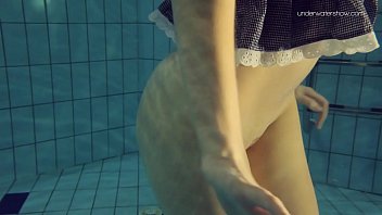 Duna Bultihalo underwater naked babe