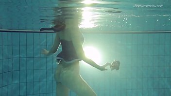 Duna Bultihalo underwater naked babe