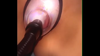 Amateur wife pumping her pussy