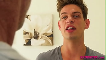 Manly tgirl gets ass plowed
