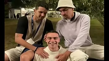Huge Latino twinks in a very hot threesome using the youngest's ass to get his milk and they cum - Camilo Brown - Fabian Madrid - Maxi Villa