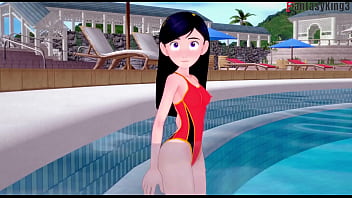 thumb violet parr ins  ide the pool pov | the incred ov | the incredi v | the incredi