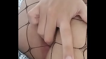 (ASMR slimy noises) T-girl like to finger herself