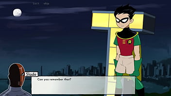 thumb starfire gives  robin a hand job and gets a fa b and gets a fa b and gets a fac