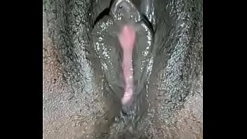 thumb playing with he  r wet pussy  