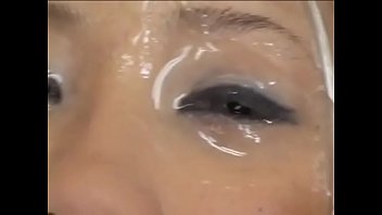 cum in eyes and face